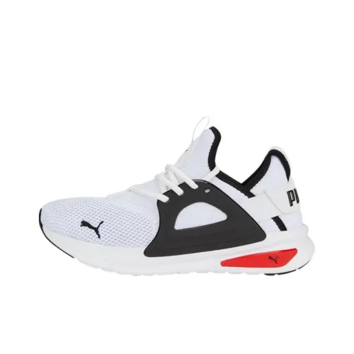 PUMA Softride Enzo Evo Slip-Resistant Abrasion-Resistant Lightweight Low-Top Running Shoes Men's White Red PUMA Softride Enzo Evo противоскользящие устойчивые к истиранию легкие низкие кеды для бега Мужские Белый Красный