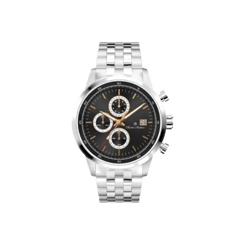 CHARLES HUTTON Кварцевый механизм Мужские часы 44mm*44mm*12mm Черный