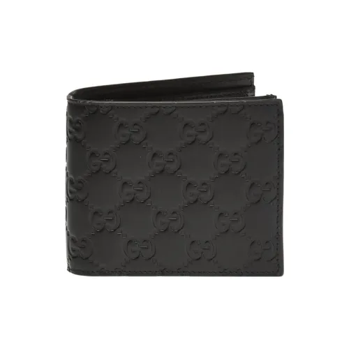 GUCCI Кожа Монетница Кошелек Мужской Черный
