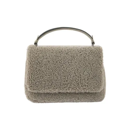 BRUNELLO CUCINELLI Вышивка Сумка Женская Серого цвета