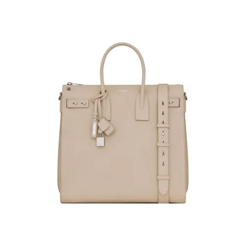 SAINT LAURENT SAC DE JOUR Телячья кожа Сумка через плечо Сумка Обычная Мужская Светлый Умбра