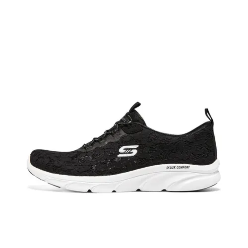 Skechers D'lux Comfort Low Топ Повседневная обувь Женская Черный Белый