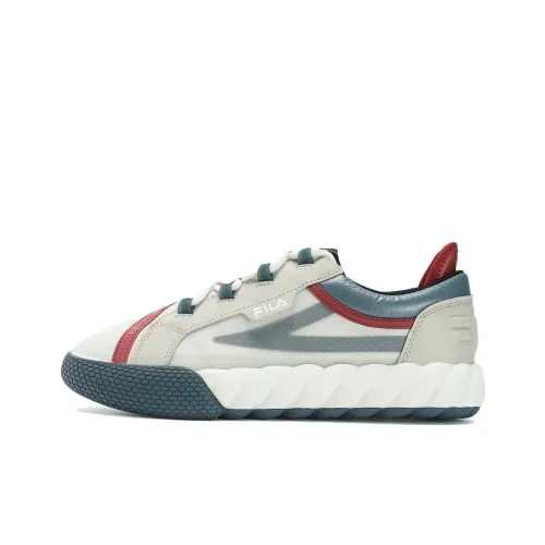 FILA Campo Амортизация Низкие Кроссовки для скейтбординга Мужские Кокосовое молоко Белый Устричный Серый