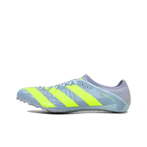 Adidas Sprintstar Slip-Resistant Abrasion-Resistant Lightweight Low-Top Sprint Running Shoes Unisex Blue Green Adidas Sprintstar Slip-Resistant Abrasion-Resistant Легкий Низкий Топ Спринт Беговые Кроссовки Унисекс Синий Зеленый