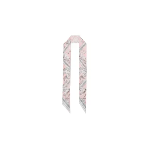 Шелковые шарфы Burberry для женщин розовый
