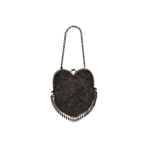 SAINT LAURENT Металл Одно плечо Через плечо Сумка Мини Женская Серый Черный