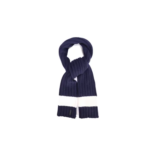 EMPORIO ARMANI Шарфы из шерсти Wool Knit Синий Унисекс