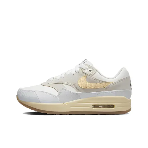 Nike Air Max 1 'Crepe Светлый костный' Низкий топ Casual Женский Белый