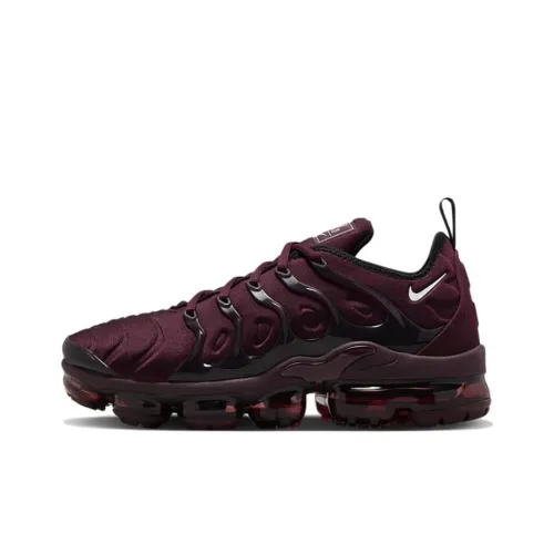 Nike Vapormax Plus Износостойкие Дышащие Низкие Беговые кроссовки Мужские Красный Черный