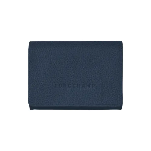 LONGCHAMP Le Foulonné Коровья кожа Монетница Женская Морской синий