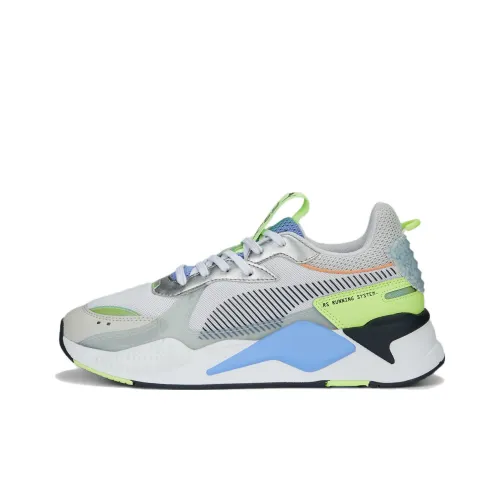 PUMA RS X Пасха Goodies Низкий Топ Спортивная Повседневная Обувь Мужская Серый Синий Зеленый