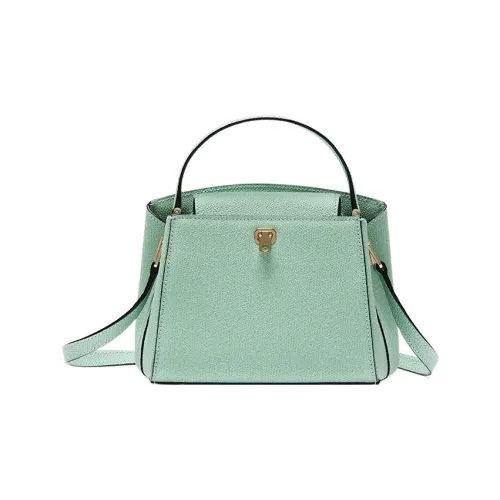 Valextra Brera Телячья кожа Сумка через плечо Сумка Мини Женская Мятно-зеленая