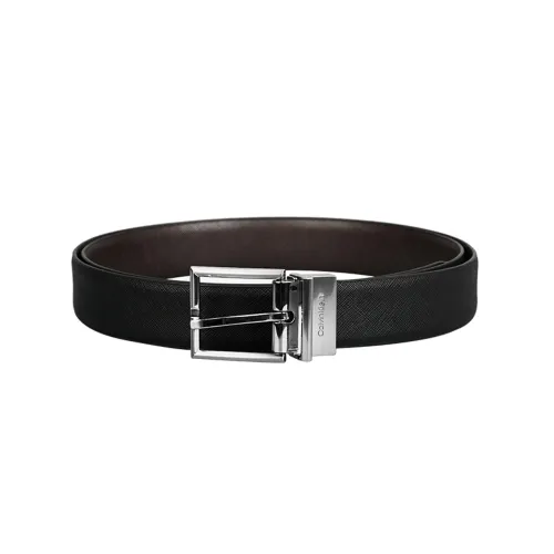 Calvin Klein Кожаные ремни Черный Коричневый Мужской