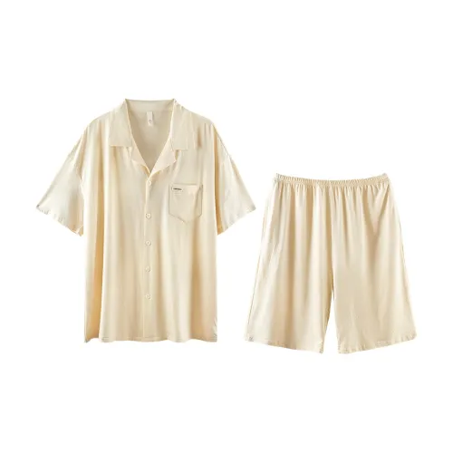 Q'NIANMA Абрикос Мужской Пижамный комплект