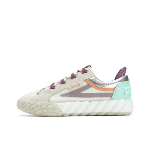 FILA Campo Устойчивые к истиранию Низкие Кроссовки для скейтбординга Женские Экрю