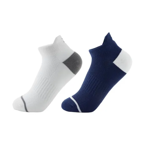Mizuno ESSENTIAL series 01/Белый+Синий 2 шт Унисекс Носки