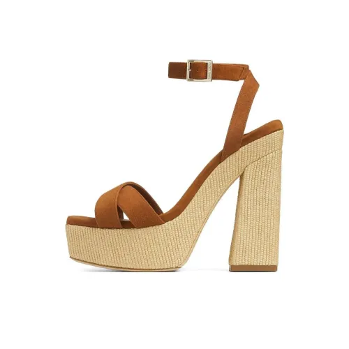 Jimmy Choo One Sandals с ремешком 10 см женские коричневый