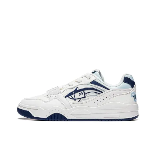 LINING Yuebai Ocean Амортизация Легкий Низкий Топ Скейтборд Кроссовки Мужские Белые