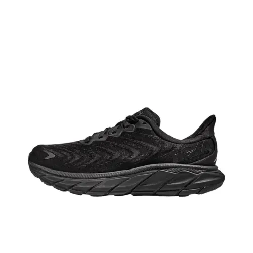 HOKA ONE ONE Arahi 6 Амортизирующие подошва Противоскользящие Устойчивые к истиранию Низкий топ Беговые кроссовки Женские Черный