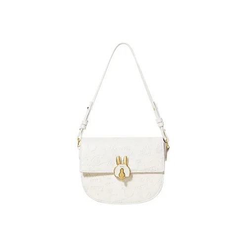 MIFFY PU (полиуретан) Saddle Bag Сумка через плечо Женская Экрю Хаки