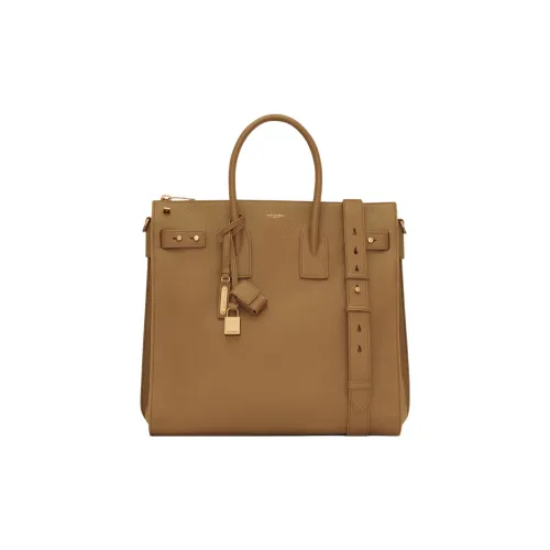 SAINT LAURENT SAC DE JOUR Сумка через плечо из телячьей кожи сумка обычного размера мужская коричневая