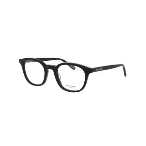 SAINT LAURENT Пластиковая оправа для очков с нерегулярной формой унисекс черный