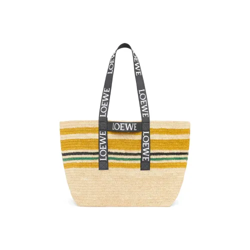 LOEWE Рафия Одно Плечо Сумка Женская Многоцветная Черная