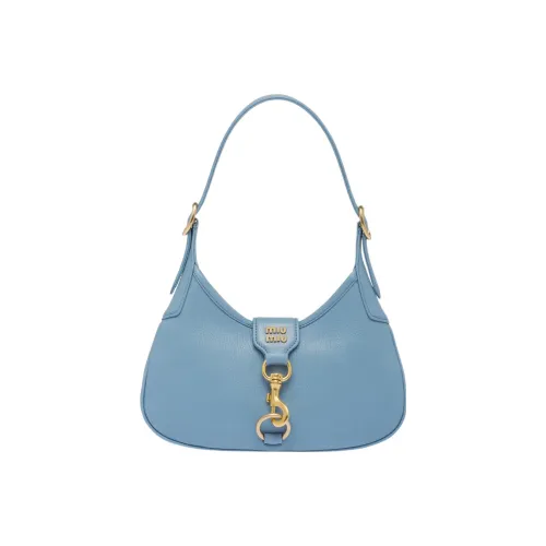 MIU MIU Сумка из кожи сумка-хобо сумка через плечо женская синяя