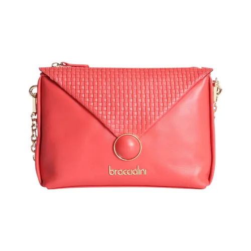 Braccialini Сумка-конверт из коровьей кожи сумка через плечо маленькая женская английский язык красный