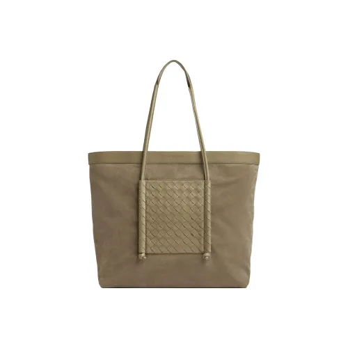 Bottega Veneta Замша с коровьей кожей Тоут Сумка Сумка для покупок Сумка Мужская Тауповая Травертиновая