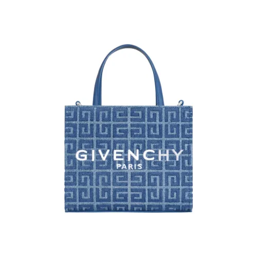 GIVENCHY Деним Тоут Сумка Сумка для покупок Сумка Мини Женская Средне-голубая