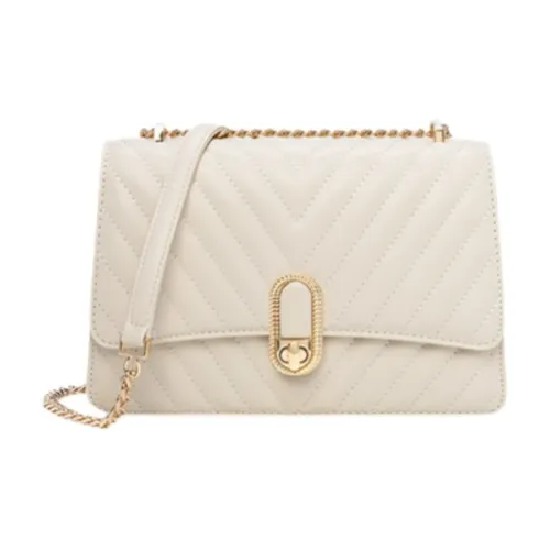 DEERE JACK Коровья кожа Сумка через плечо Большая Женская Белая Черная