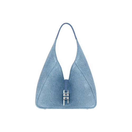 GIVENCHY Выстиранный деним Хобо Сумка Сумка через плечо Средняя Женская Средний синий