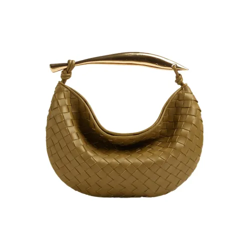 Bottega Veneta Sardine Sheepskin Bag Small Women's Brown