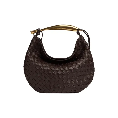 Bottega Veneta Sardine Овчина Сумка Средний Женские Темно-коричневый