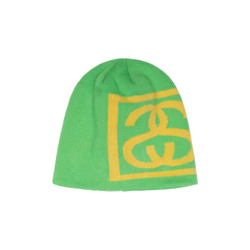 Stussy Акриловая Шапка-Бини Зеленая Унисекс