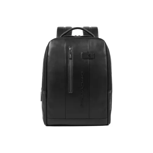 PIQUADRO Кожа Рюкзак Стандартный Унисекс Черный