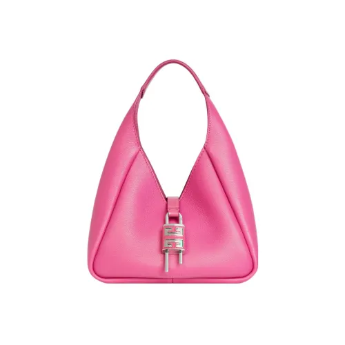 GIVENCHY Hobo Grained Телячья кожа Сумка Мини Женская Неоновый розовый