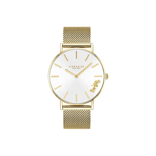 COACH Perry Women's Watch Кварцевый механизм ремешок из нержавеющей стали золотой циферблат