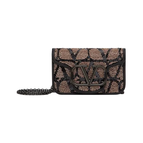 Valentino Locò Телячья кожа Одно плечо Через плечо Клатч Стандартный Женский Верблюжий Черный