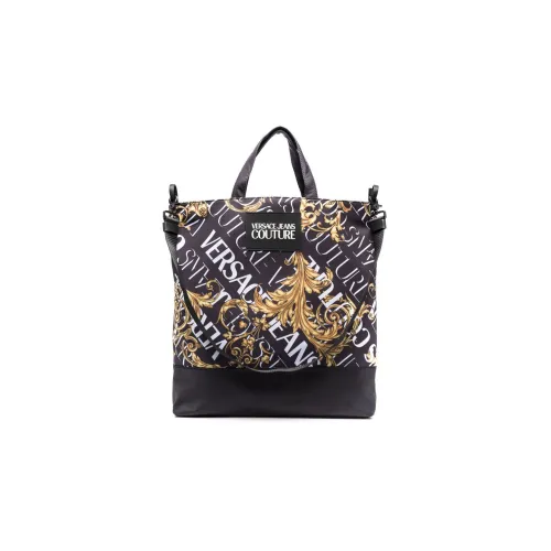 VERSACE JEANS COUTURE Полиэстер Тоут Сумка Сумка для покупок Сумка Большая Мужская Черная