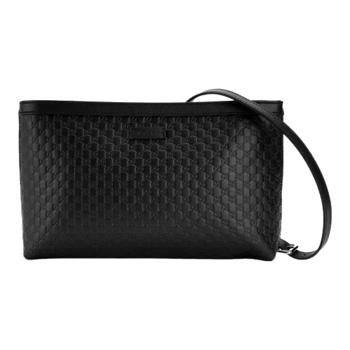 GUCCI Кожа Курьерская Сумка Сумка через плечо Женская Черная