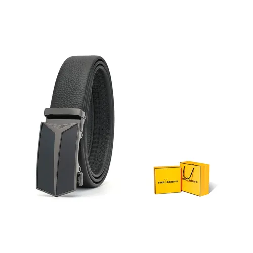 FREE RABBITⅡ Автоматическая застежка ремня для делового повседневного стиля ремни из коровьей кожи мужской