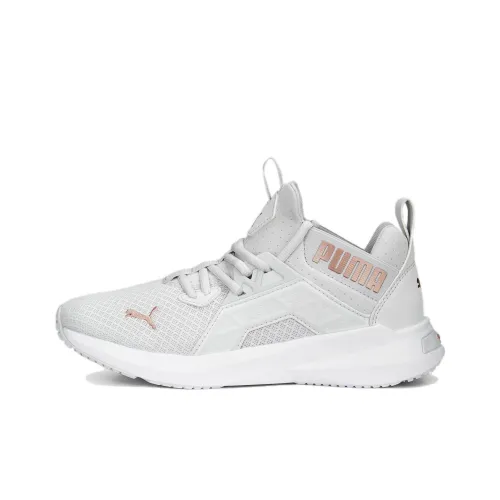 PUMA Softride Slip-Resistant Abrasion-Resistant MID Топ Беговые кроссовки Женские Серый Белый