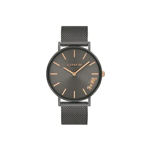 COACH Perry Collection Женские часы Кварцевый механизм Ремешок из нержавеющей стали 36 мм Серый циферблат