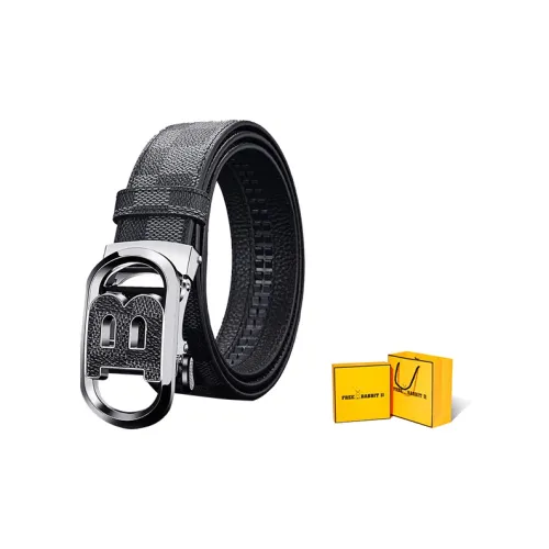 FREE RABBITⅡ Письмо Ремень Клетчатый Брюки Ремень Автоматическая застежка Кожаные ремни Мужской
