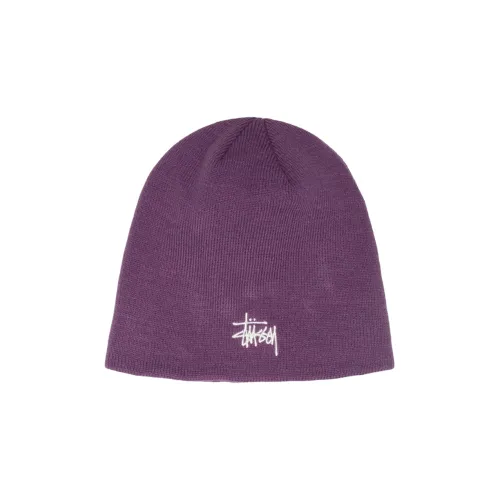 Stussy Акриловая Шапка-Бини Фиолетового Цвета Унисекс