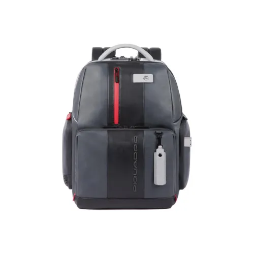 PIQUADRO Кожа Рюкзак Стандартный Унисекс Серый Черный