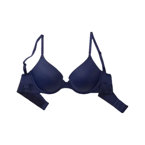 Victoria's Secret Розовый 5508 Сборка Украшение сборкой Позиционирование стиля WEAR EVERYWHERE PUSH UP Бюстгальтер Коллекция Bra Женские Морской синий