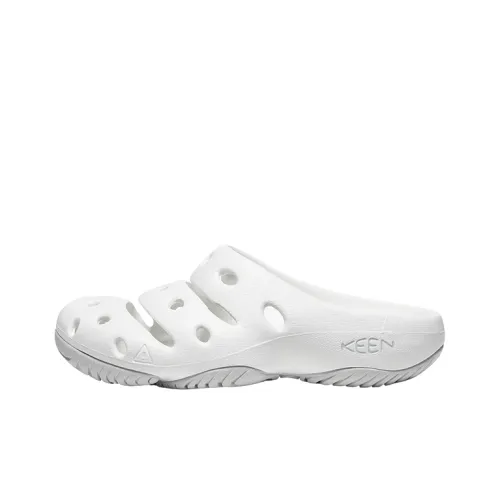 KEEN Yogui Artsfull Домашние тапочки Сабо Обувь для горных походов Женские Белые